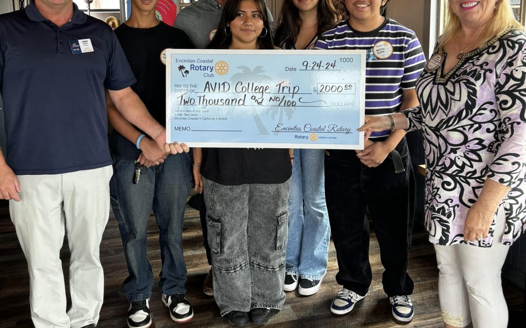 Coastal Encinitas Rotary Empowers First-Generation Students with 2024 AVID College Tour Support