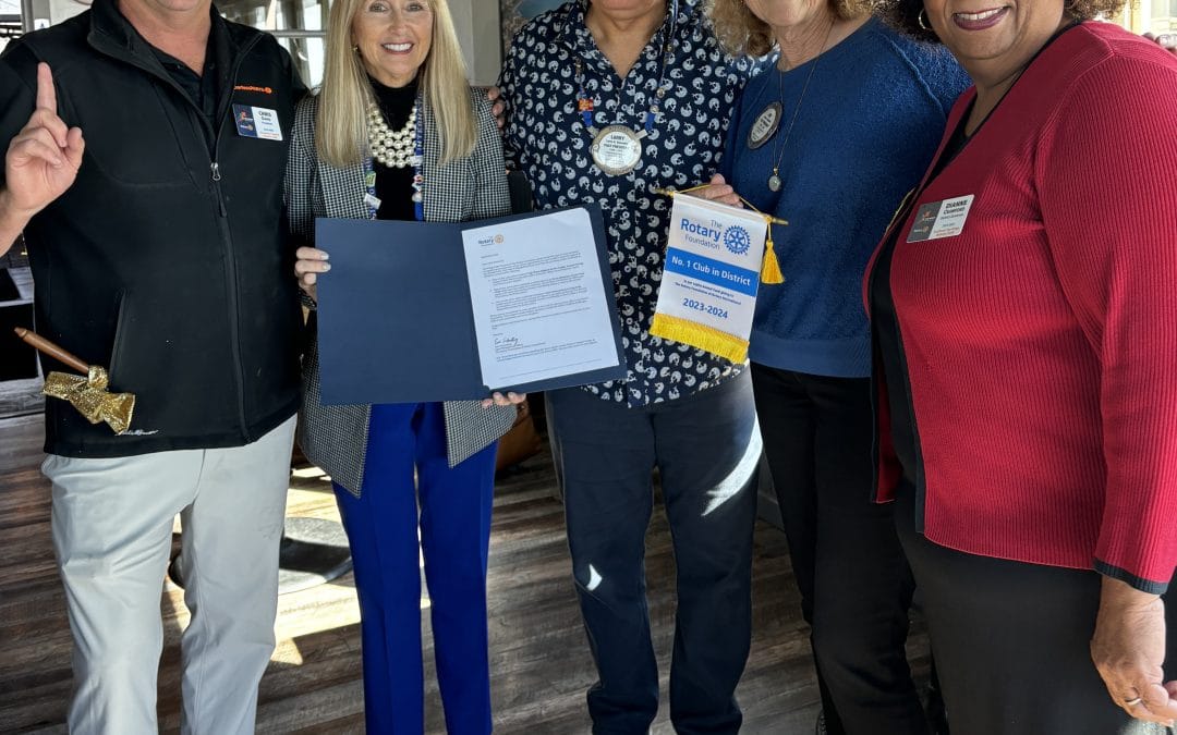 Coastal Encinitas Rotary Named #1 in Giving